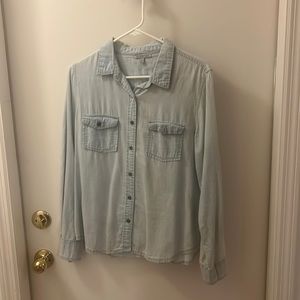 Long sleeve jean button up